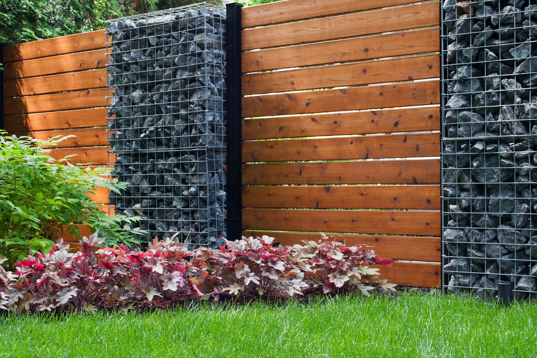 Clôture originale ou panneau d’intimité ? ‘Le gabion’